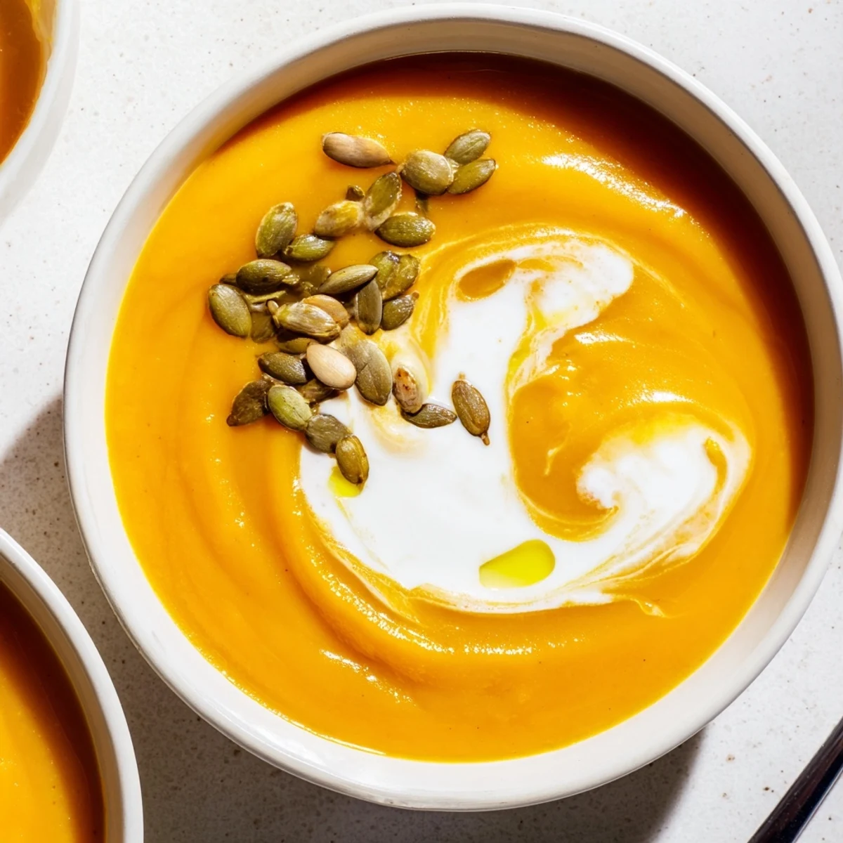 Velvety smooth One-Pot Butternut Squash Soup, ready in a single pot, perfect for a cozy, delicious dinner.