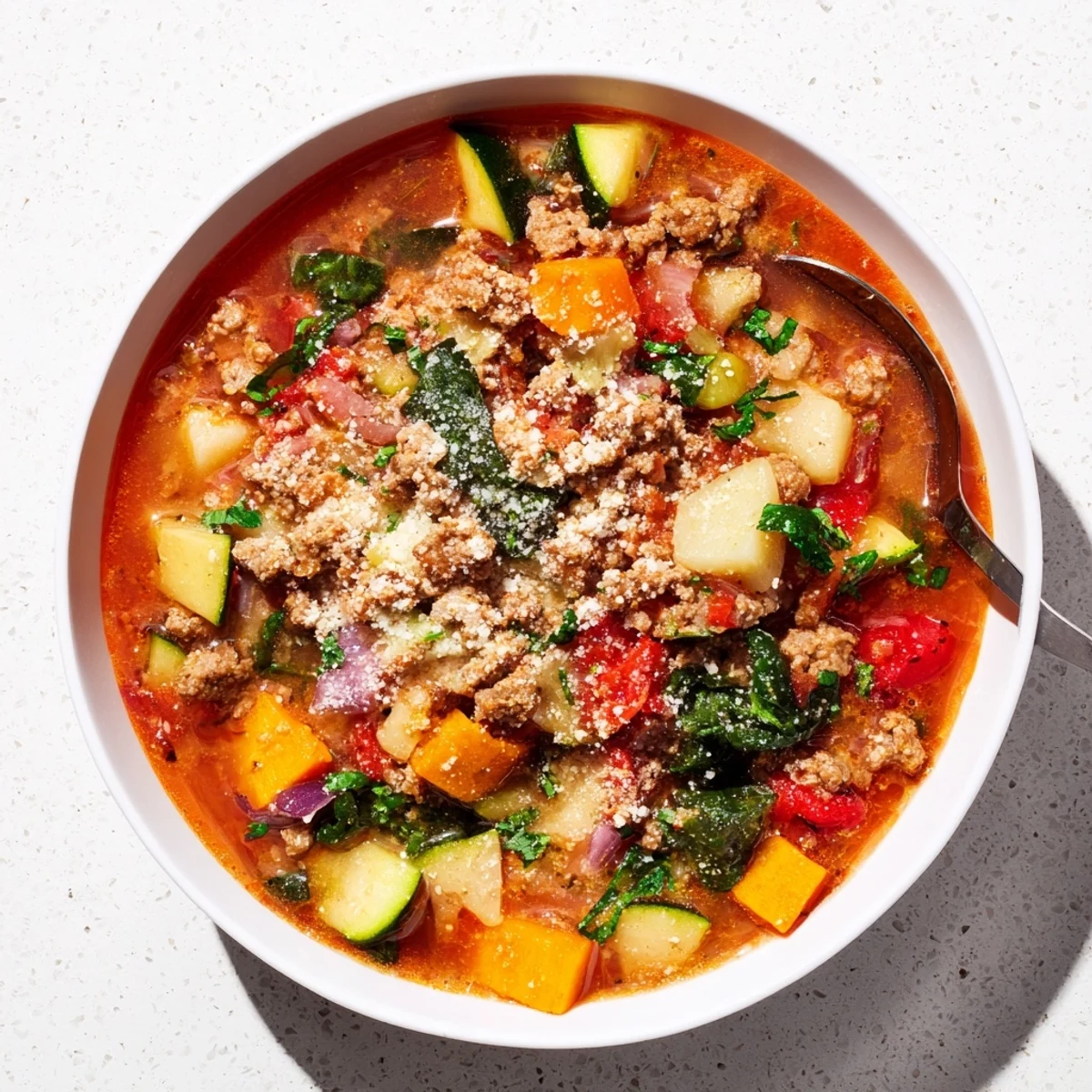 Healthy Lasagna Soup Bowl