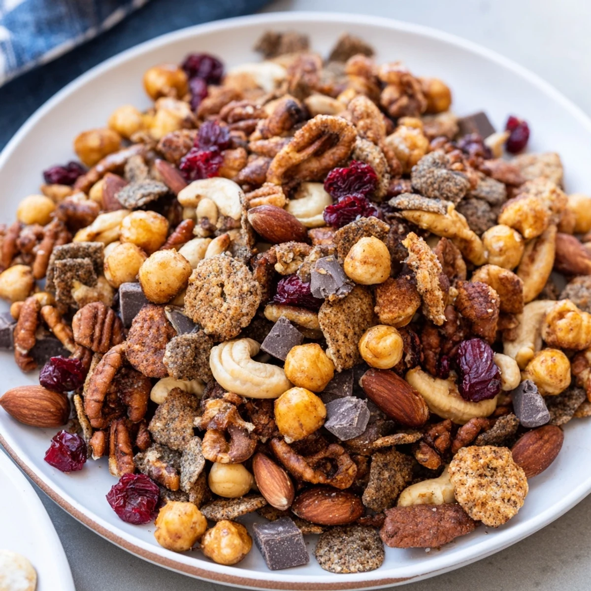 Golden-brown, crunchy acorn & oak snack mix boasting earthy flavors and a hint of smoky spice.