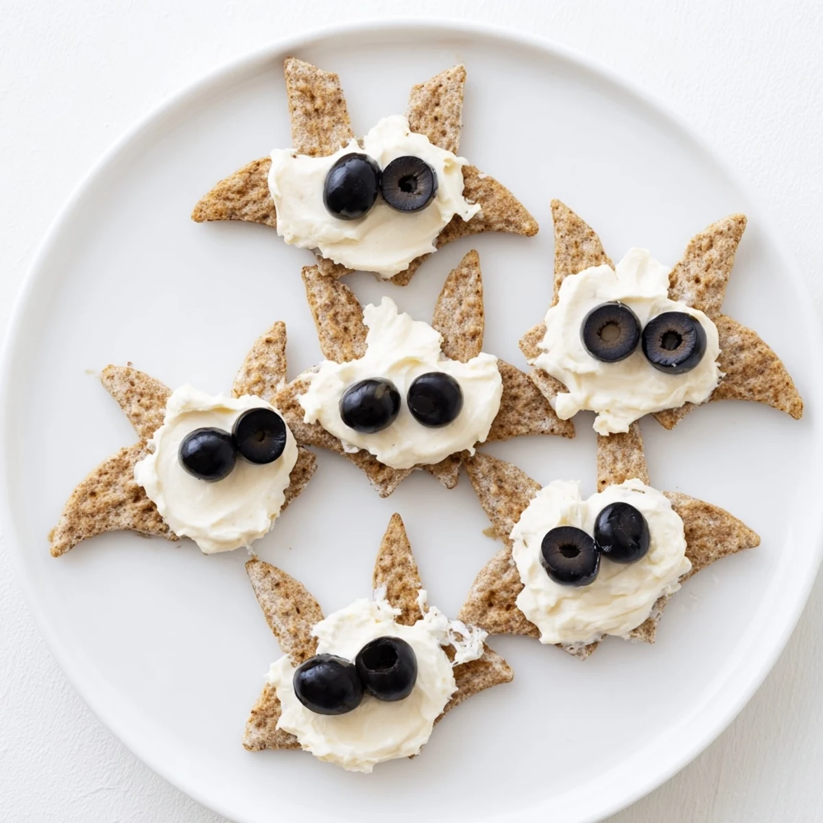 Close-up of a festive Flying Bat Halloween Snack Board, perfect for a spooky gathering.