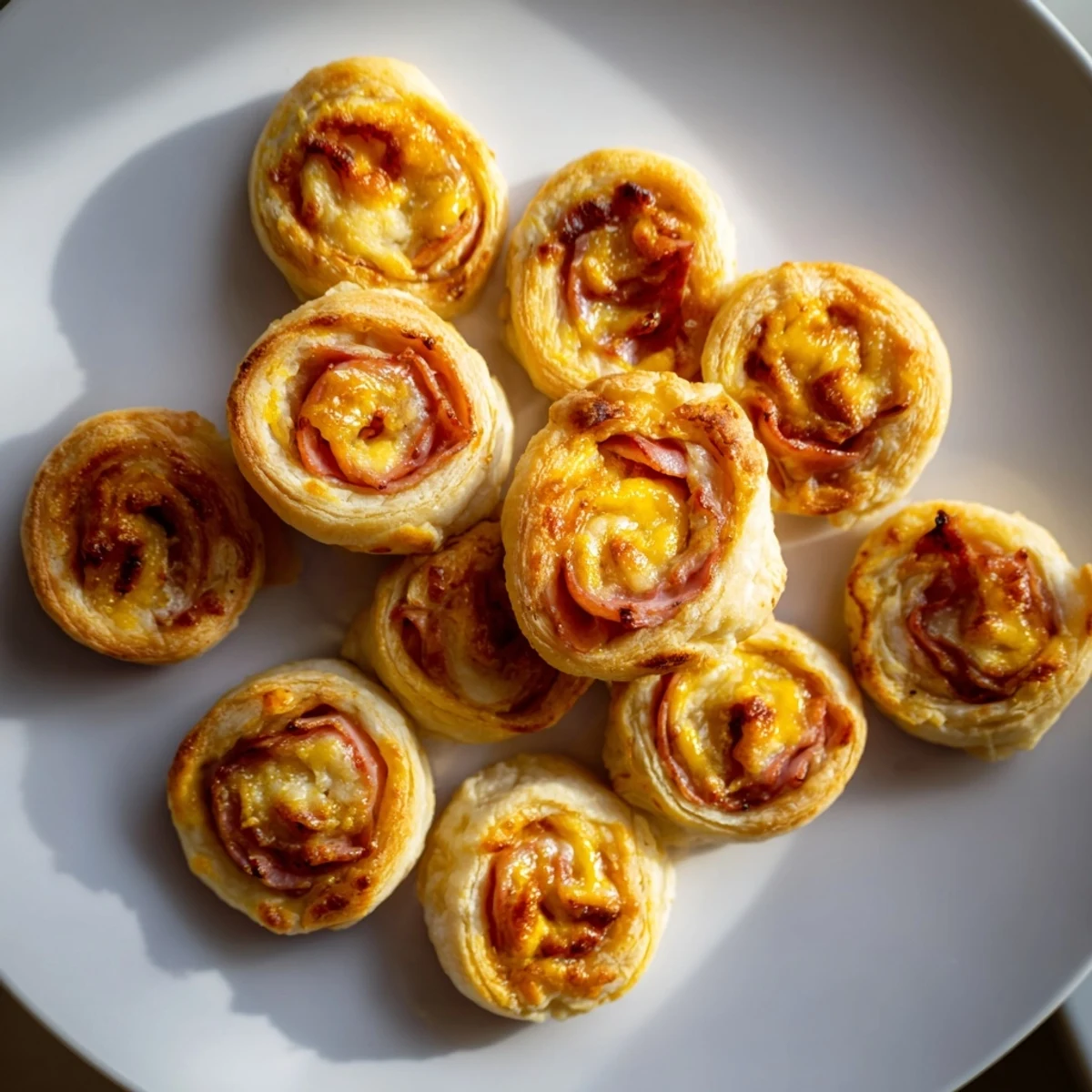 Savory Ham Cheese Pinwheels
