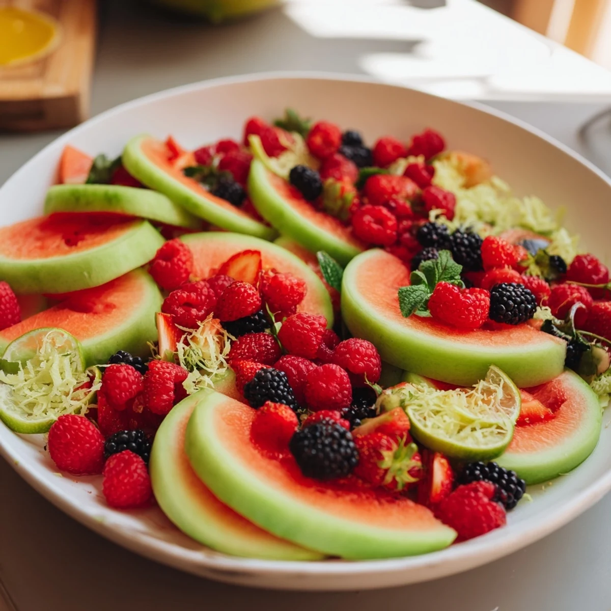 Layered Melon and Berries