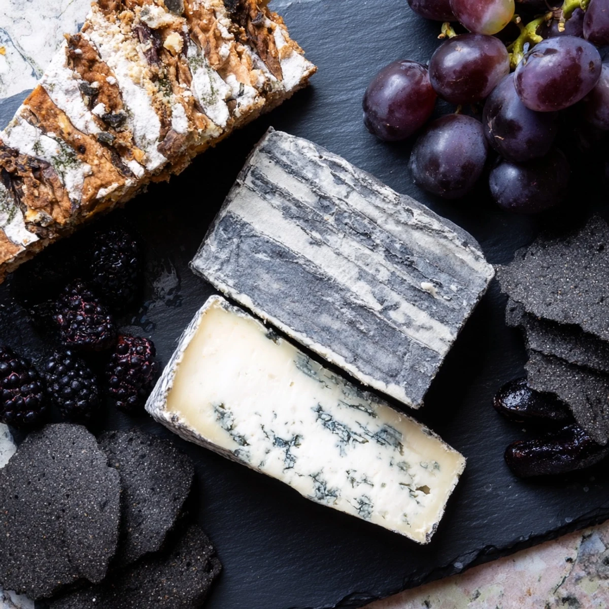 Monochrome Gray Stone Cheese Board