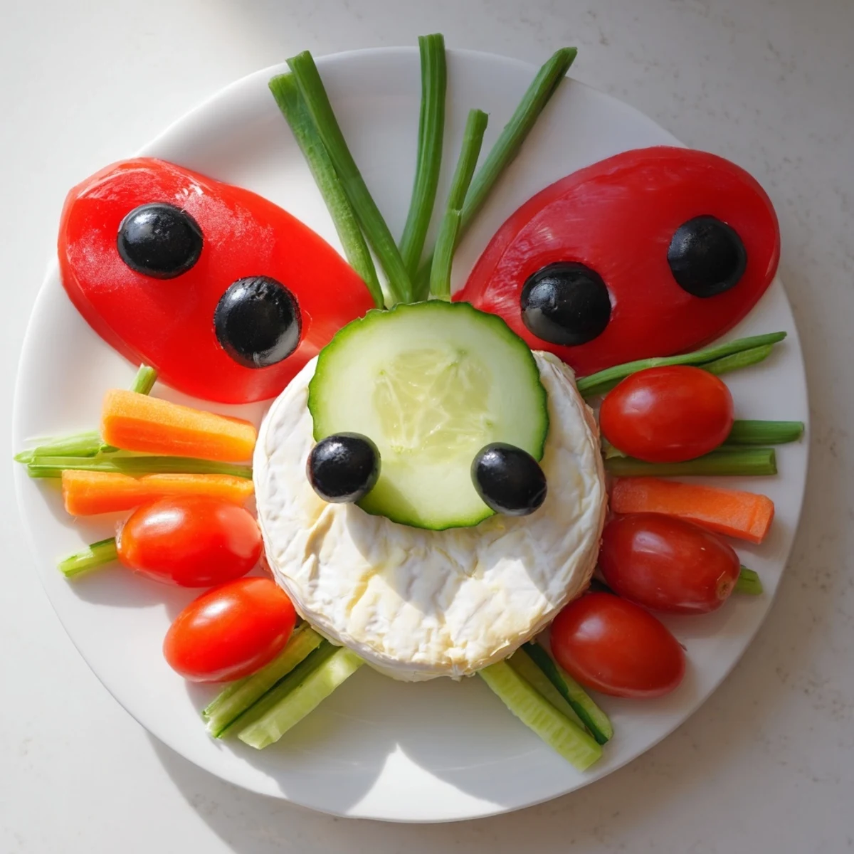 Prepare this delightful Coccinelle Amusante Planche Pique-Nique with a whimsical ladybug design, perfect for a picnic.