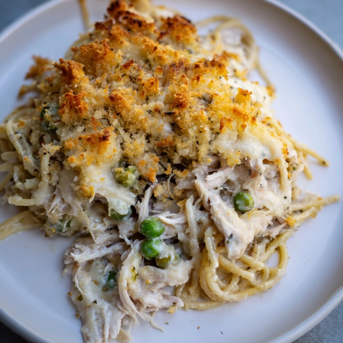 Turkey Chicken Tetrazzini Bake