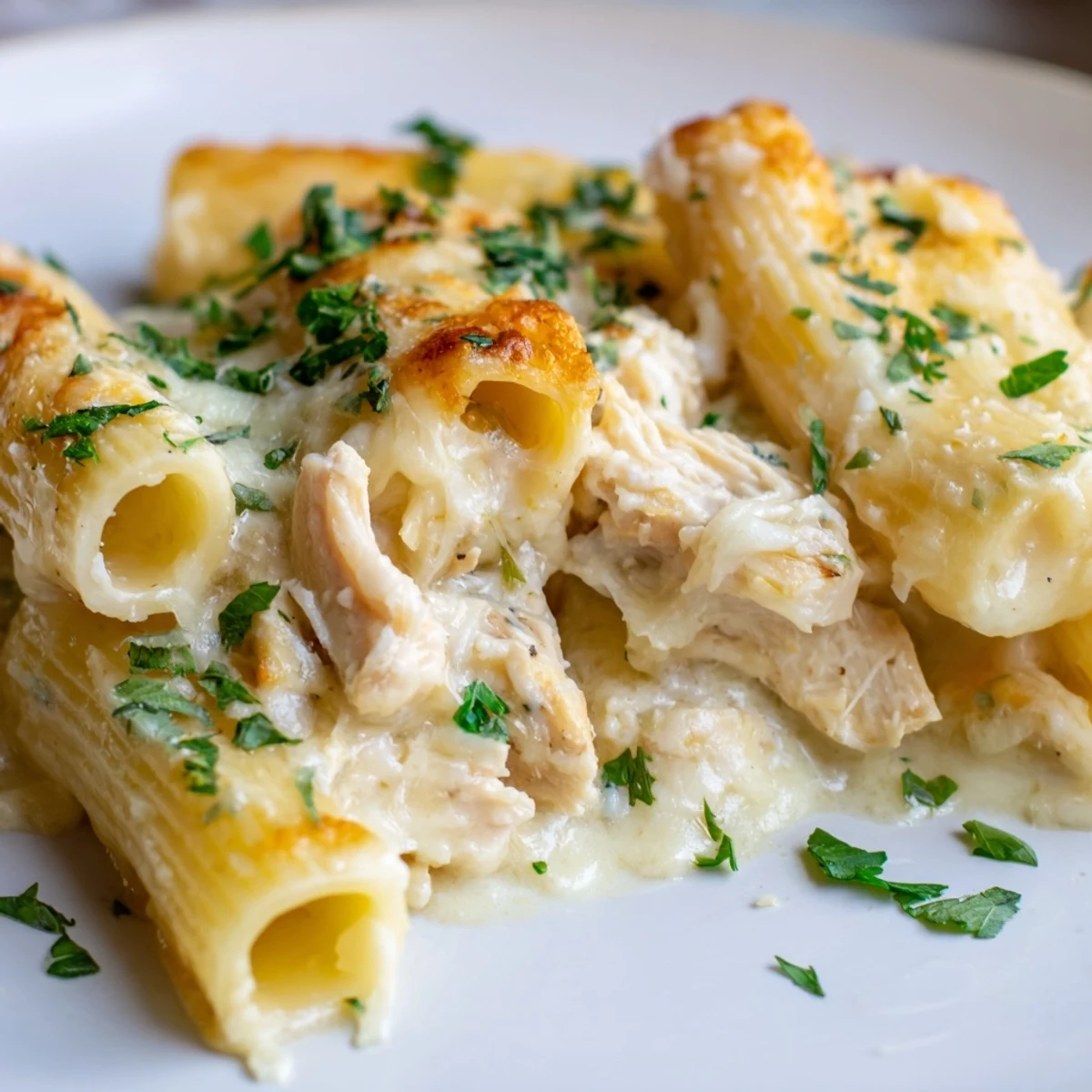 Chicken Alfredo Bake