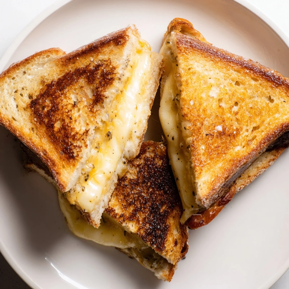 Imagine this: Crispy Custard French Toast Grilled Cheese, a decadent vegetarian brunch delight, waiting to be enjoyed.