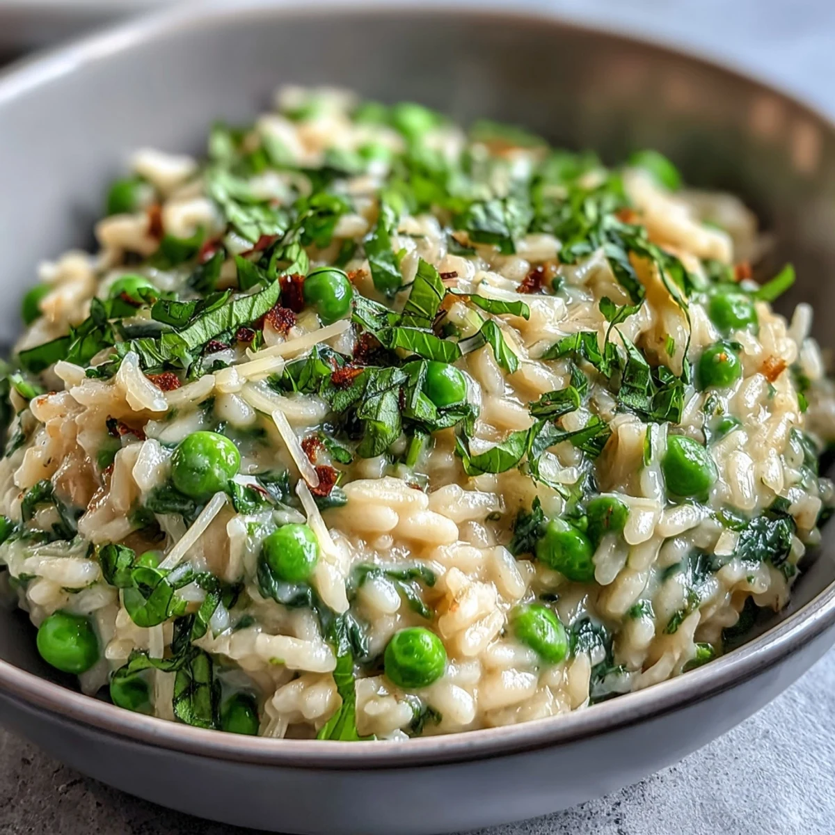 Creamy Risotto with Spring Peas and Mint