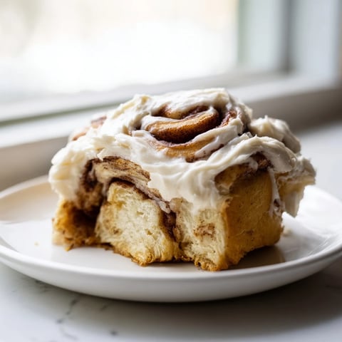 Golden-brown Pumpkin Cinnamon Rolls fresh from the oven, drizzled with cream cheese frosting and nestled in a baking dish.
