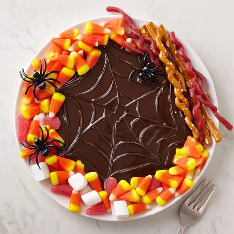 Spiderweb Candy Platter