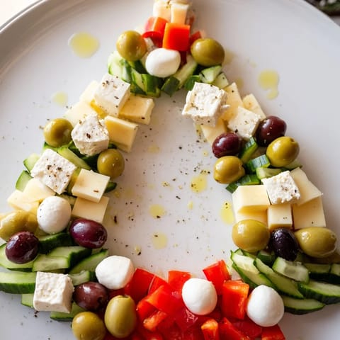 Cheese Olives Pine Wreath