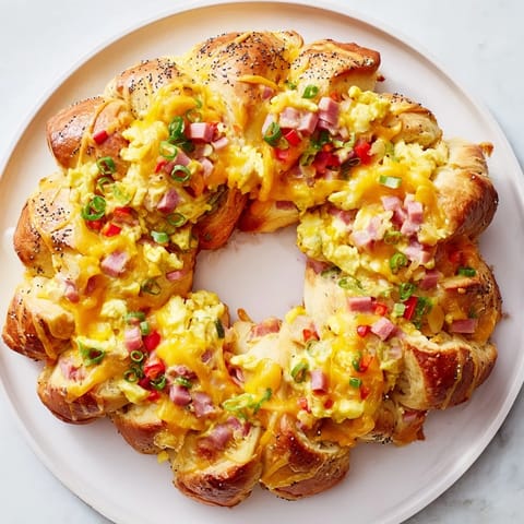 Wreath Shaped Egg Ham Bake