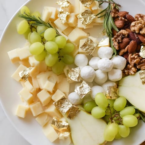 Gold Silver Cheese Board