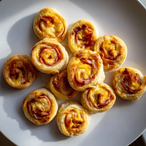 Savory Ham Cheese Pinwheels