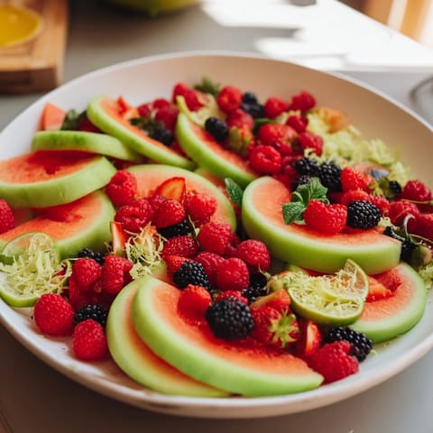 Layered Melon and Berries