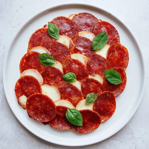 Savory Dragon Scale appetizer with melted cheese and crispy pepperoni arranged like a dragon's skin.