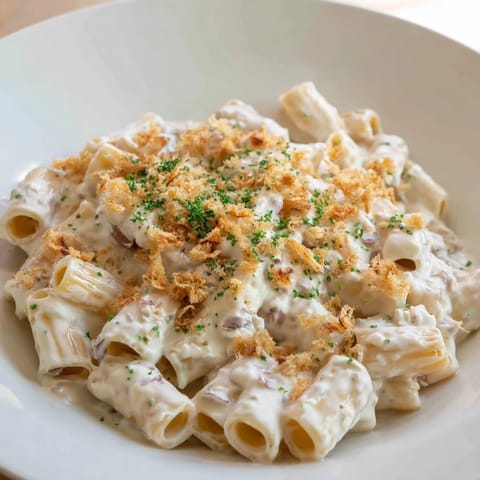 Golden, melted cheese coats every noodle in this delicious Cottage Cheese Mac and Cheese dish.