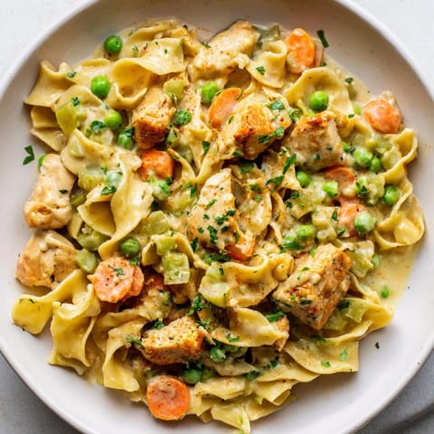 Creamy Chicken Egg Noodles