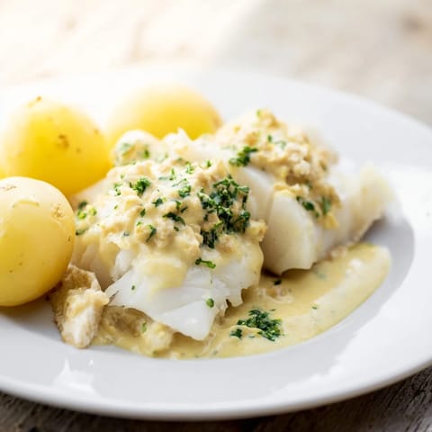 Norwegian Lutefisk with Mustard