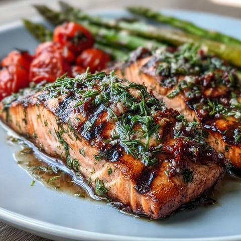 Grilled Lemon Herb Salmon