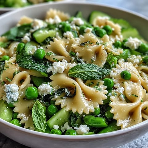 Fresh Spring Pea Mint Pasta