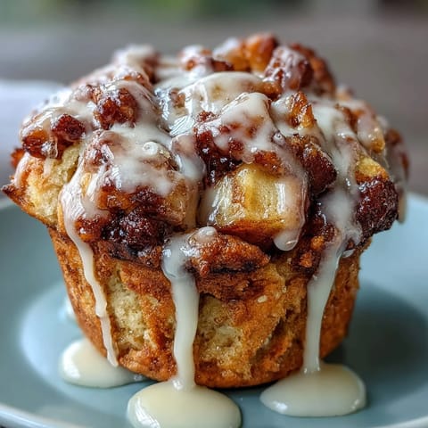 Delicious apple fritter muffins with tender crumb and cinnamon-spiced apple chunks, topped with a sweet powdered sugar glaze.