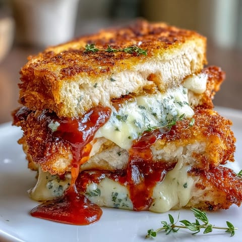 Crispy breaded chicken layered with rich vodka sauce and melted mozzarella on toasted Italian bread for a hearty sandwich.  