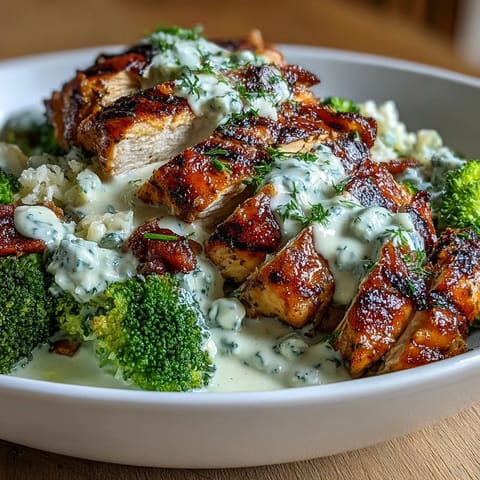 Grilled Chicken Broccoli Bowls