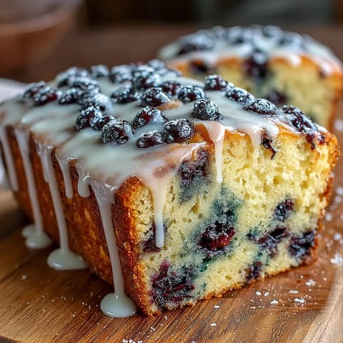 Blueberry Baby Shower Lemon Loaf