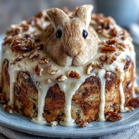 Easter Bunny Cake with Hidden Sprinkle Center, a festive dessert with a surprise sprinkle-filled middle, perfect for holiday celebrations and kids' delight.