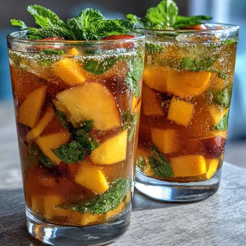 Mango Peach Sangria Drink
