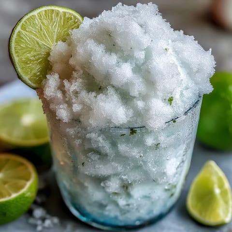 A vibrant, creamy TikTok Cloud Slushie topped with a swirl of sweetened condensed milk for extra sweetness.