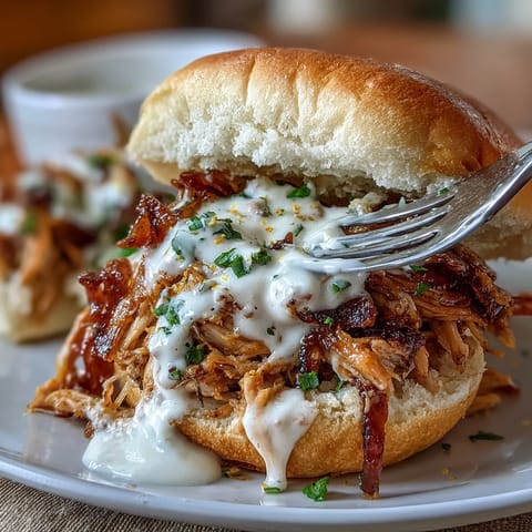 Smoked Pulled Chicken Sandwiches