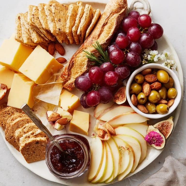 A vibrant arrangement showcasing the beautifully assembled golden wheat bundle board appetizer, perfect for sharing.