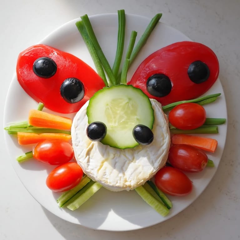 Prepare this delightful Coccinelle Amusante Planche Pique-Nique with a whimsical ladybug design, perfect for a picnic.