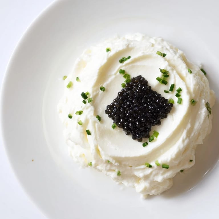 Savory caviar or tapenade forms the center of The Diamond Inlay, a sophisticated appetizer.