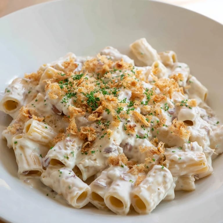 Golden, melted cheese coats every noodle in this delicious Cottage Cheese Mac and Cheese dish.