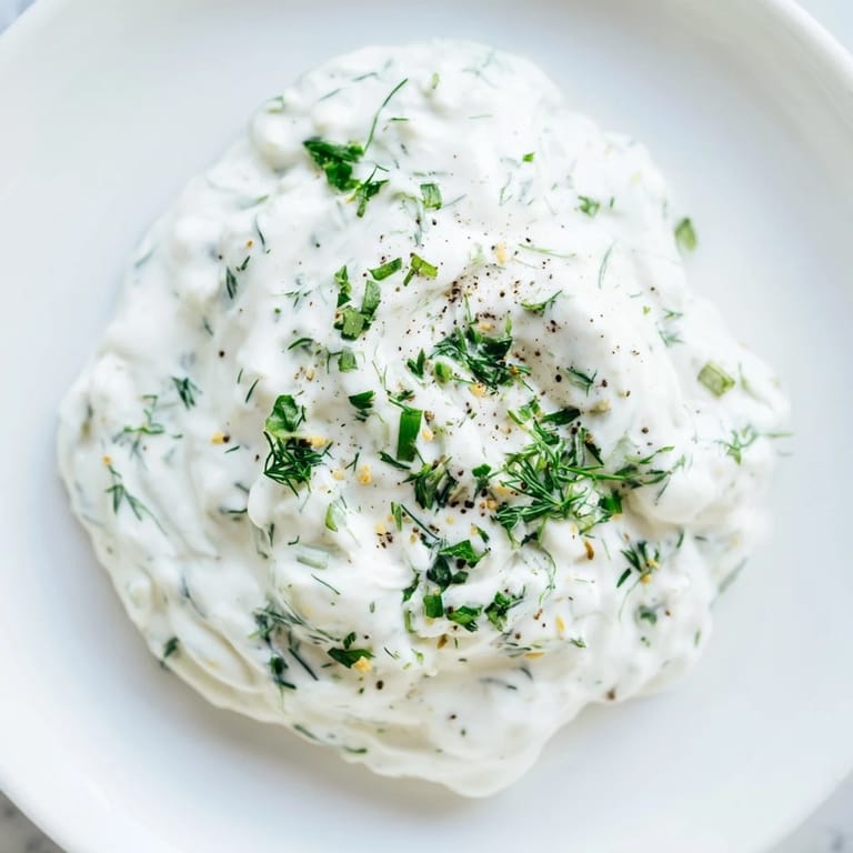 Vibrant Greek Yogurt Ranch Dip, glistening with fresh herbs, ready for dipping and sharing at a party.