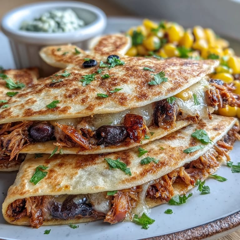 Golden, cheesy bunny-shaped quesadillas with bell peppers and corn, decorated with olives, carrots, and parsley for a festive Easter treat.