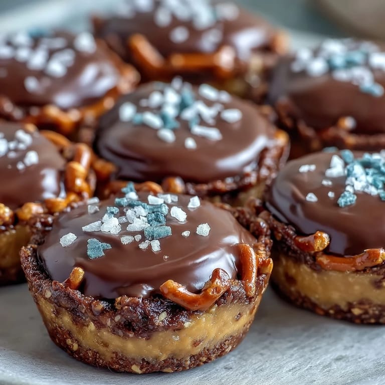 Salty pretzel base, smooth peanut butter center, and glossy chocolate topping make these Peanut Butter Eggs irresistible—great for holiday gatherings.