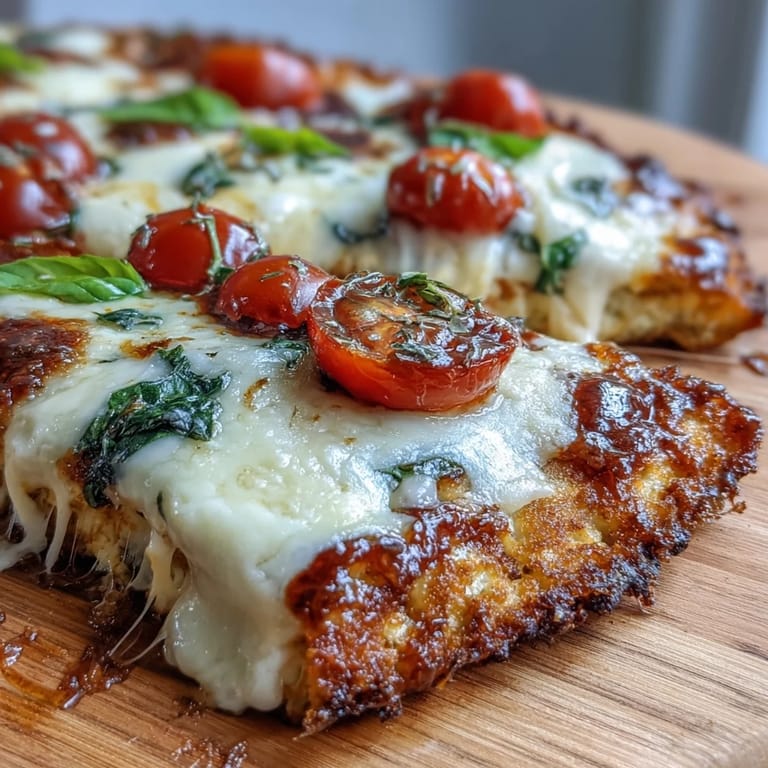 Savory cottage cheese flatbread pizza featuring a tender base and colorful vegetable toppings.