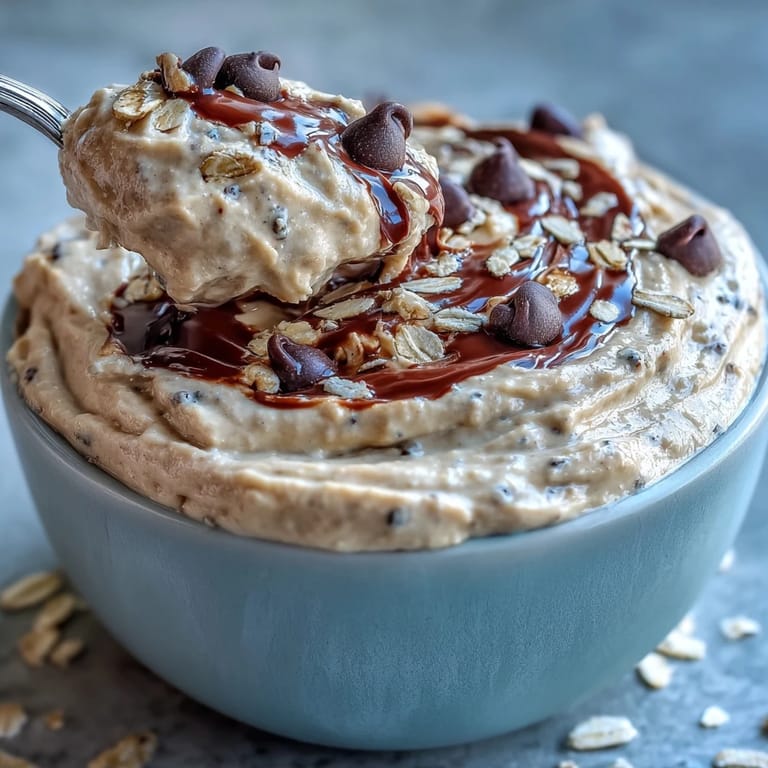 Healthy chickpea cookie dough dip perfect for dipping fruit and crackers.