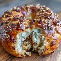 Fluffy, golden bagels made with just self-rising flour and Greek yogurt, ready for breakfast or snacking.