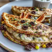 Cute bunny-shaped quesadillas filled with melted cheese and colorful vegetables, perfect for Easter snacks or kid-friendly lunches.