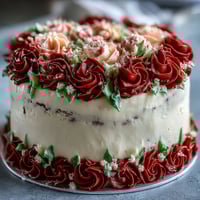 Graduation Sheet Cake with Buttercream Roses: A moist vanilla sheet cake topped with silky buttercream and decorated with vibrant piped roses, perfect for celebrating graduation.