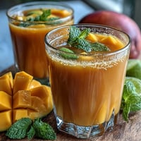 Refreshing mango peach sangria with juicy mango chunks, ripe peach slices, and bright citrus in a chilled pitcher, perfect for summer parties.